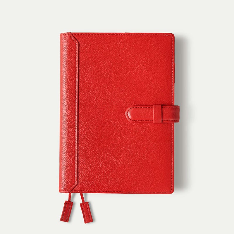 手帳（a5）_アンバーレッド