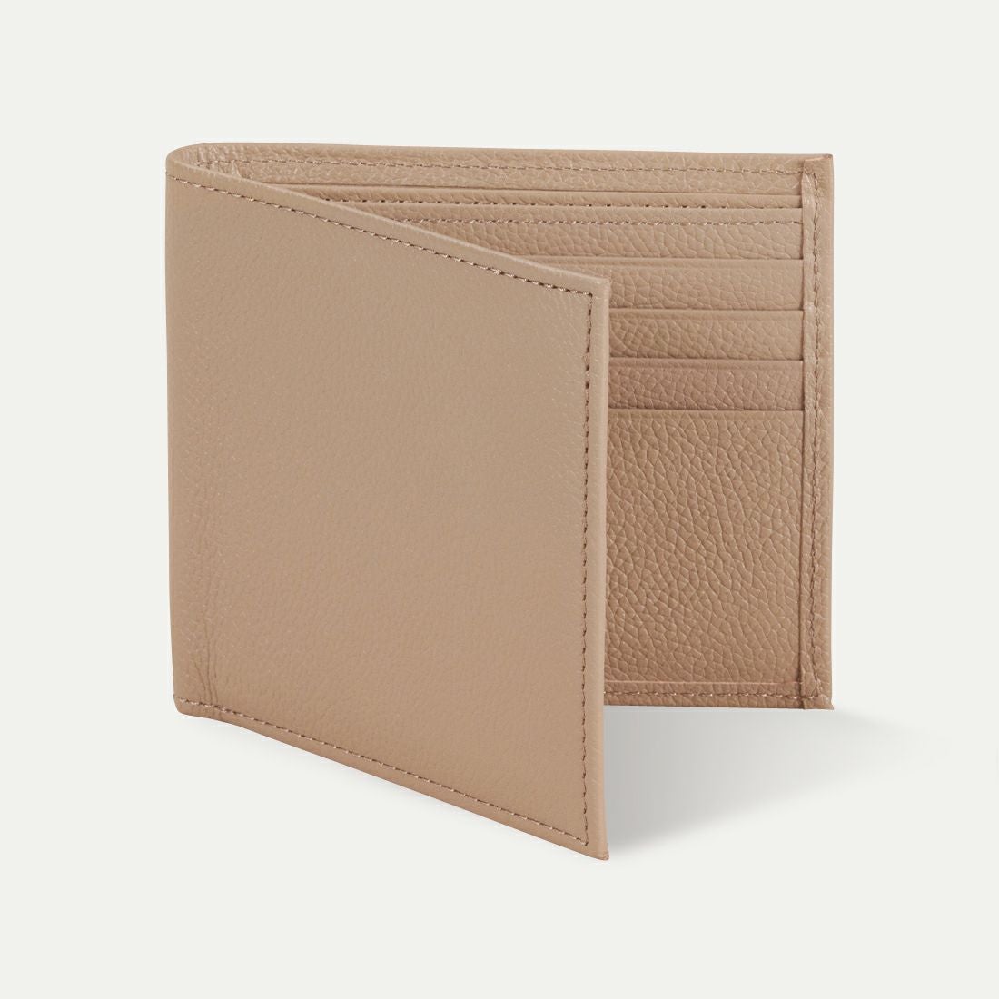 二つ折り財布(小銭入れなし）_サンドベージュ
