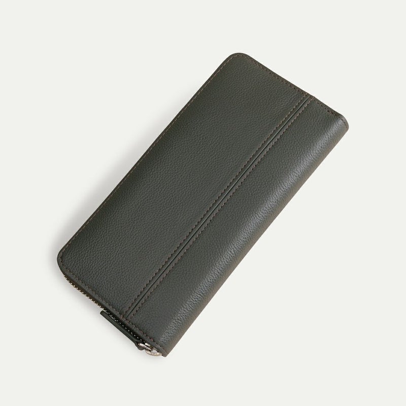 長財布（蛇腹）_ブラックオリーブ