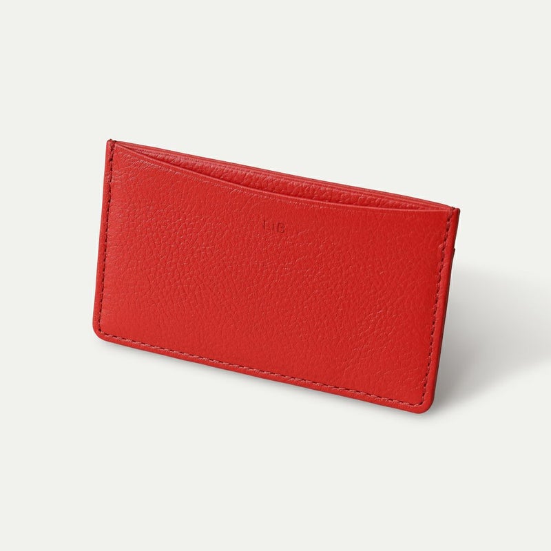 スリム名刺入れ_アンバーレッド