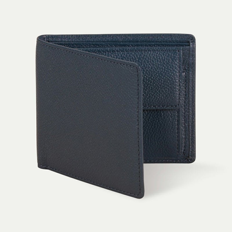 二つ折り財布(小銭入れあり)_プルシアンネイビー