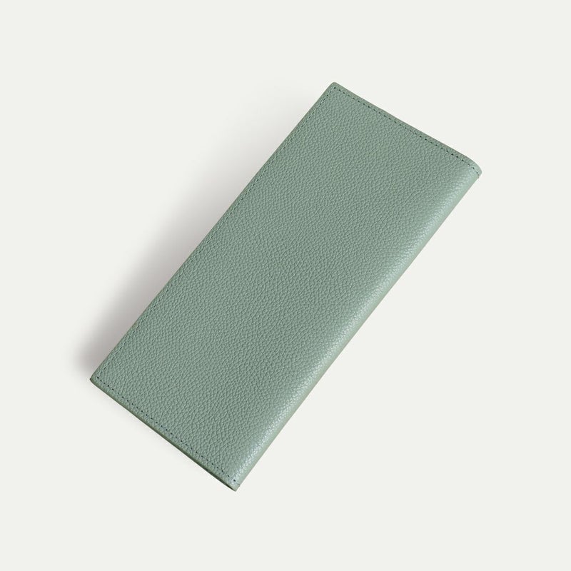 スリム長財布_ミントグレー