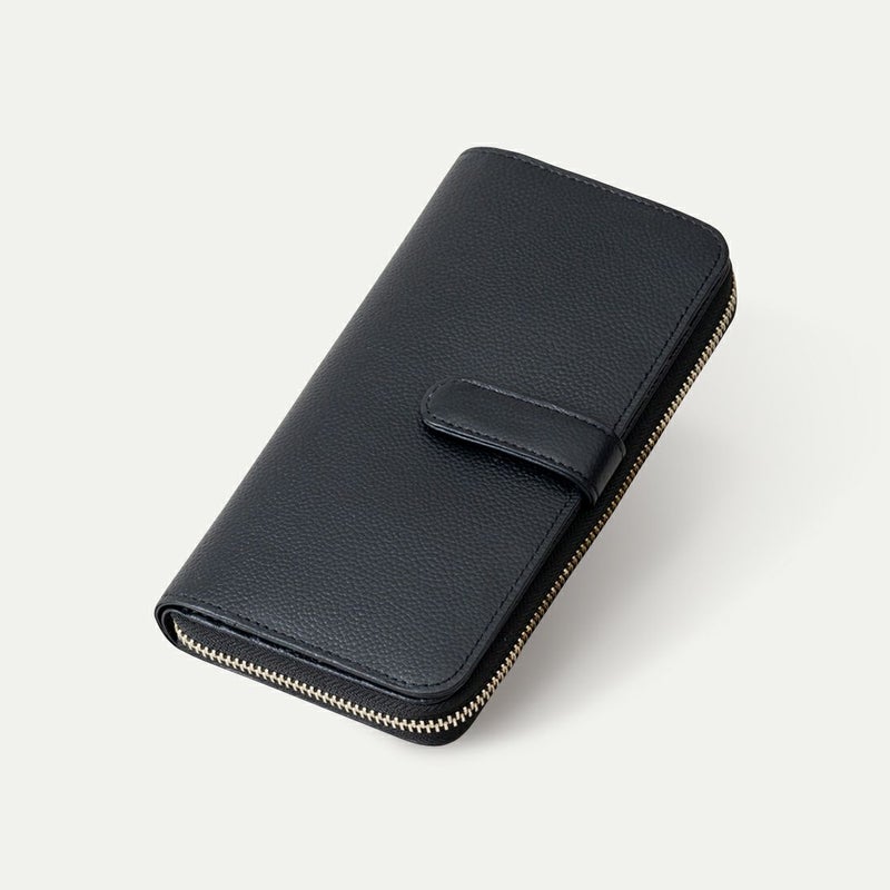 ダブル長財布_ホールブラック