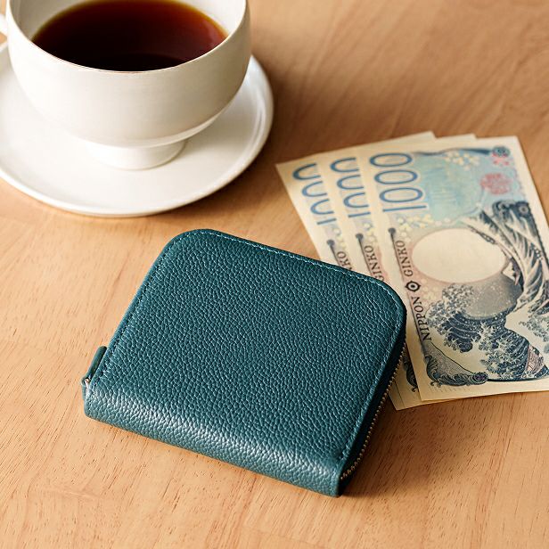 ラウンドファスナー二つ折り財布 ｜LIB