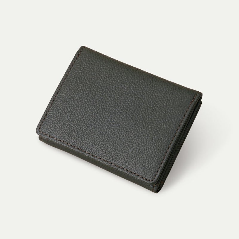 三つ折り財布_ブラックオリーブ