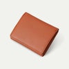 三つ折り財布_シエナキャメル