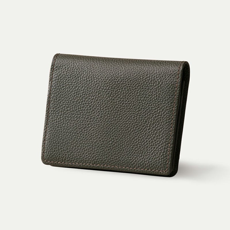 通しマチ名刺入れ_ブラックオリーブ