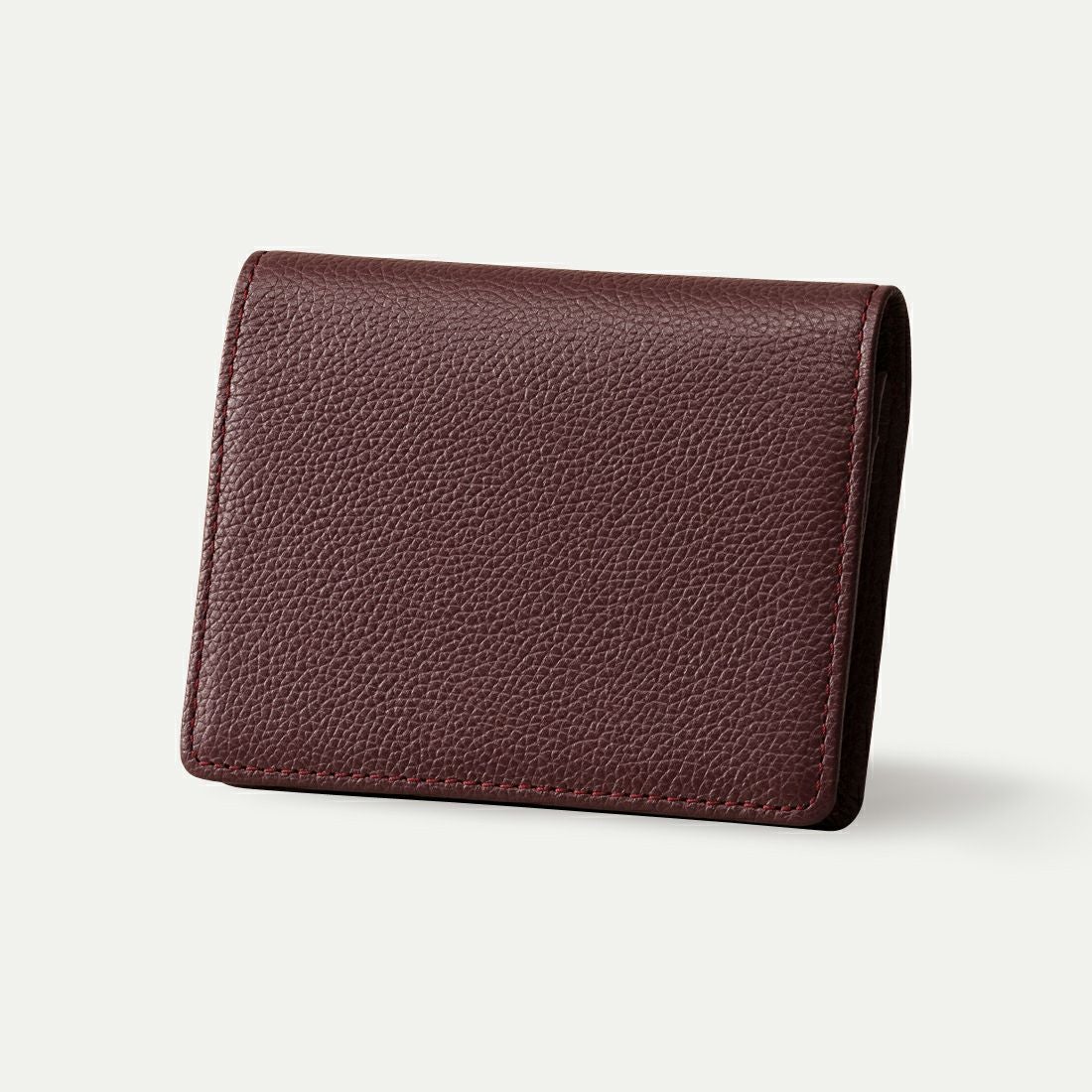 通しマチ名刺入れ_バーガンディー