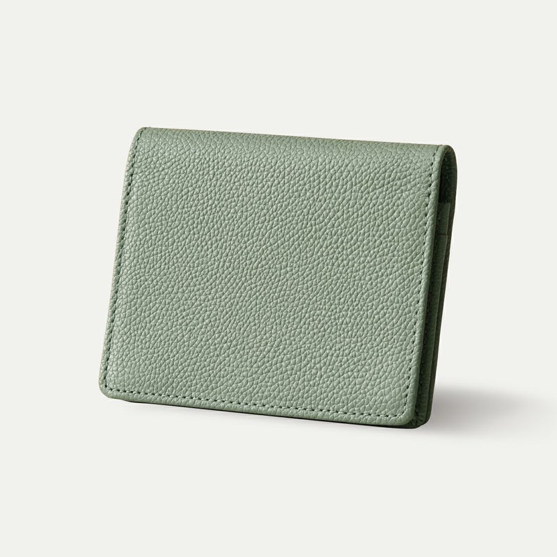 通しマチ名刺入れ_ミントグレー