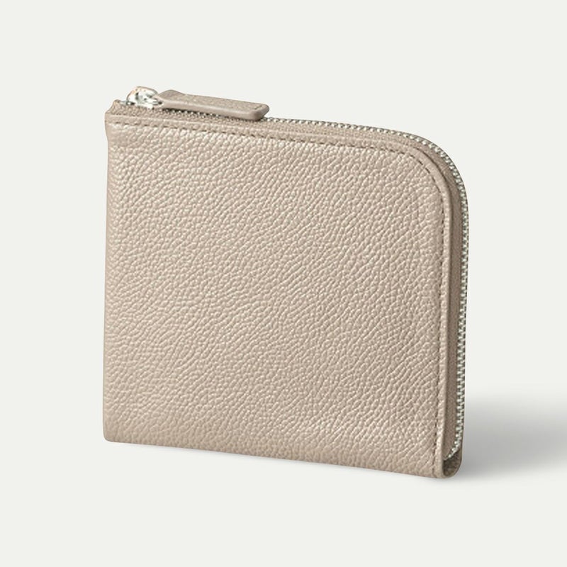 Ｌ字ファスナー財布_サンドベージュ