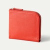 Ｌ字ファスナー財布_アンバーレッド