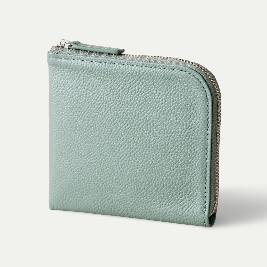 Ｌ字ファスナー財布_ミントグレー