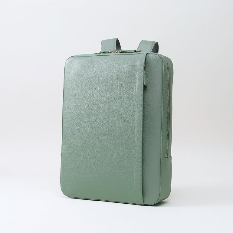 ビジネスバックパック_ミントグレー