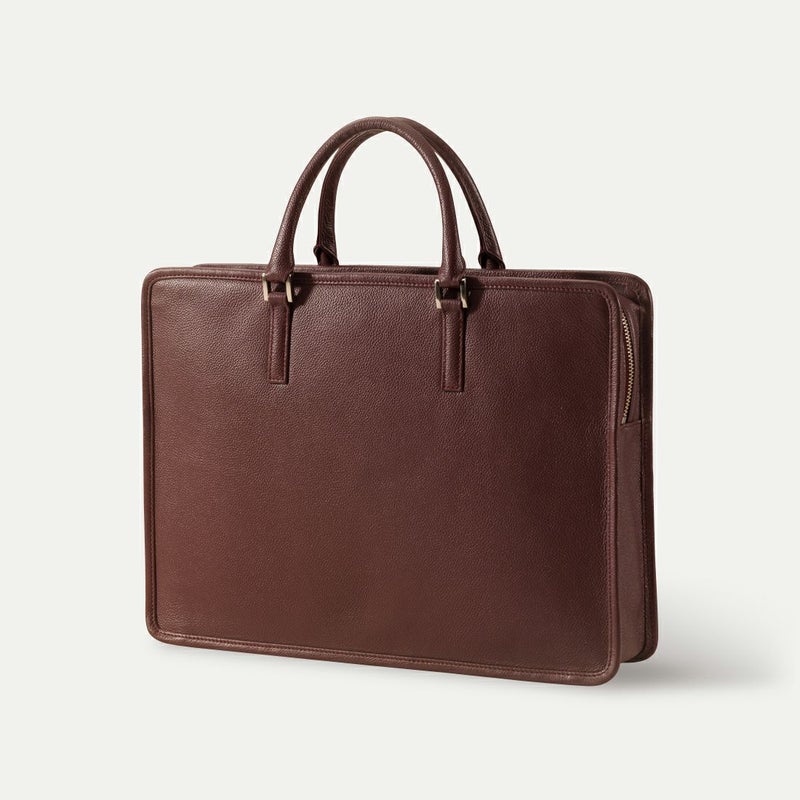 スリムビジネスバッグ(スクエア)_バーガンディー