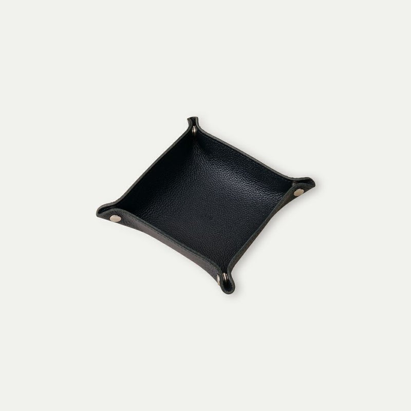 レザートレーS_ホールブラック