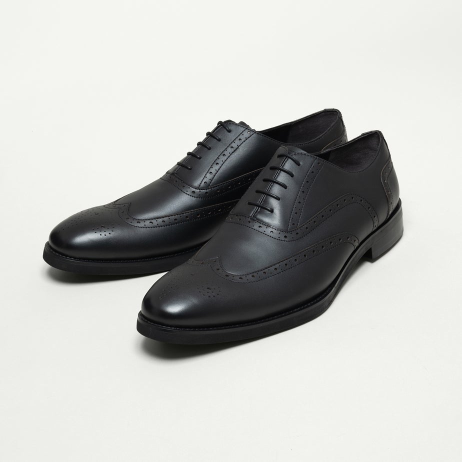 ウィングチップ・内羽根式・ラバーソール