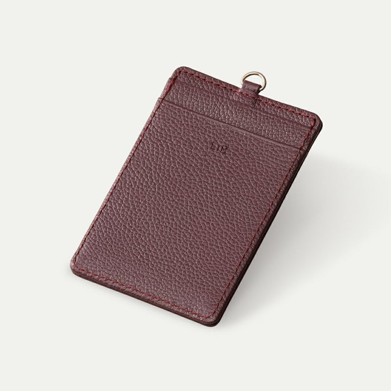 スリムパスケース本体_バーガンディー