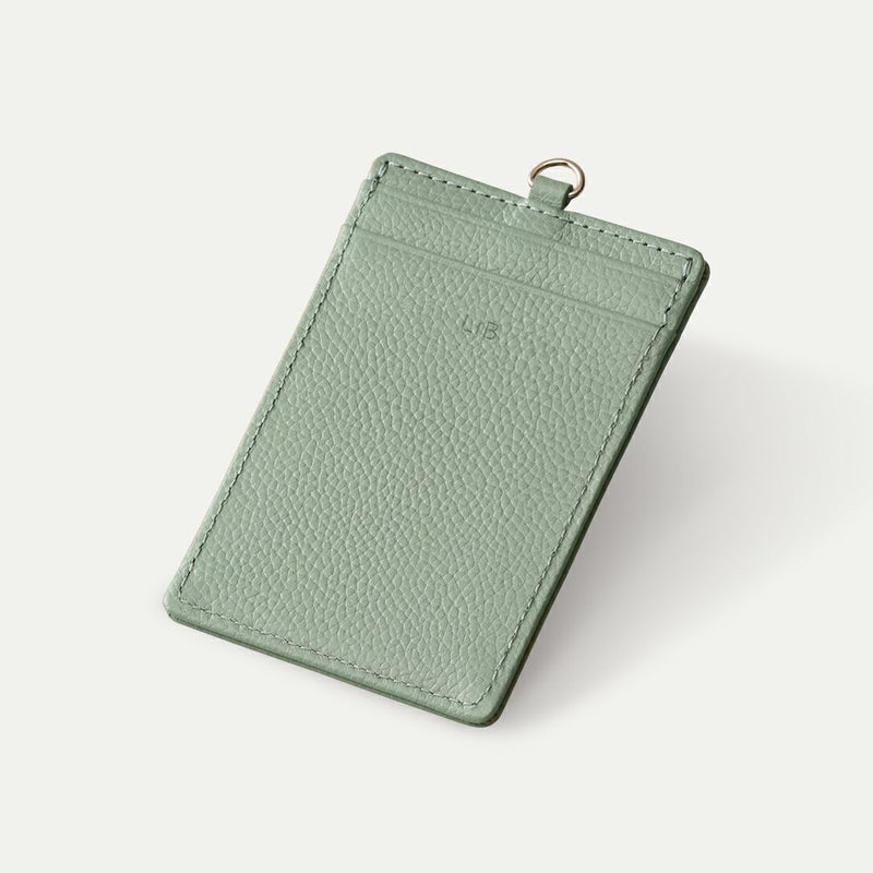 スリムパスケース本体_ミントグレー