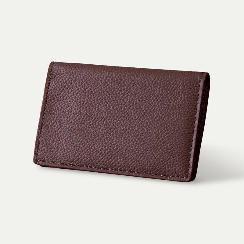 コンパクト名刺入れ_バーガンディー