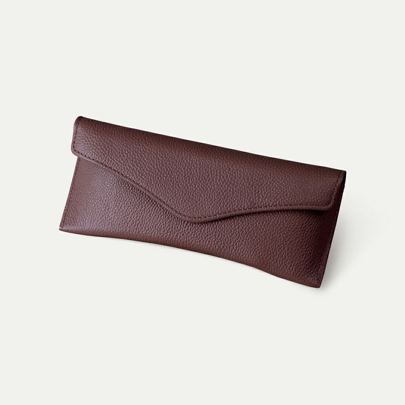 メガネケース(フラップ)_バーガンディー