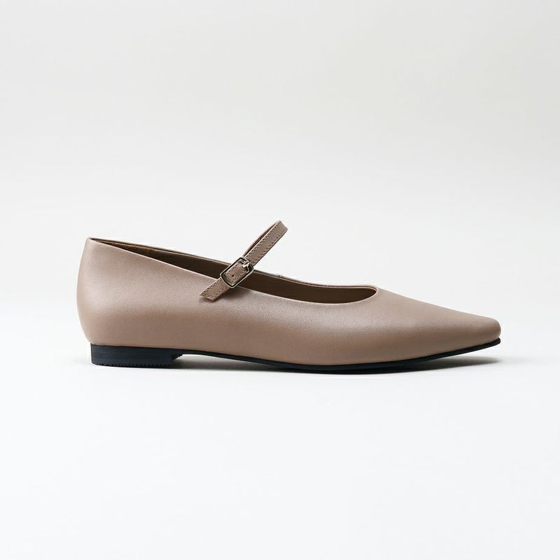 ワンストラップ フラット (ポインテッドトゥ)