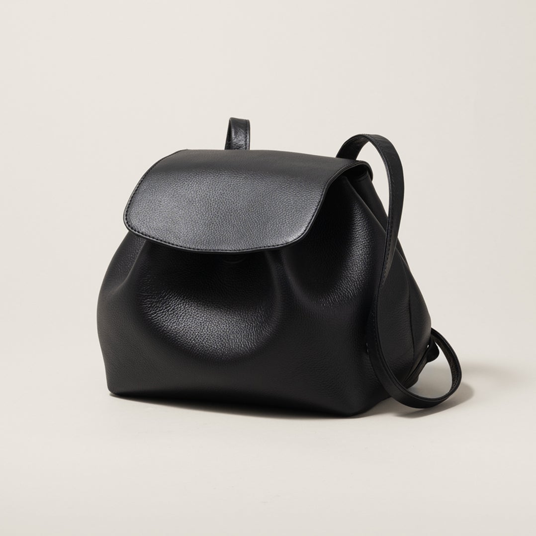 巾着リュック（コンパクト）_ホールブラック