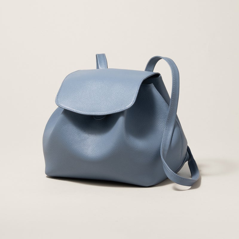 巾着リュック（コンパクト）_スモーキーブルー