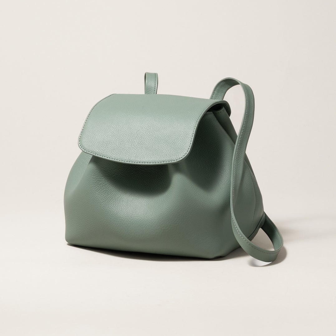 巾着リュック（コンパクト）_ミントグレー