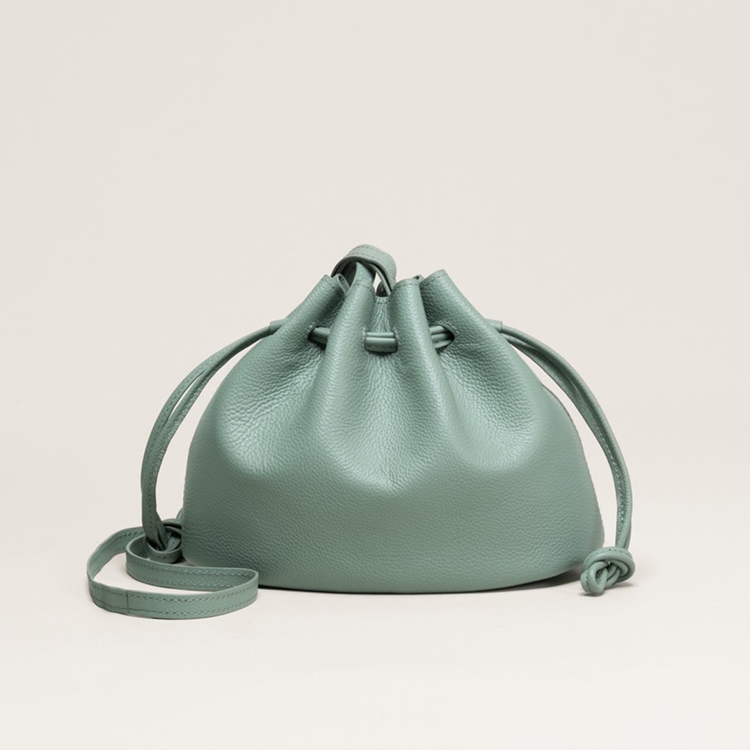 巾着ショルダー_ミントグレー