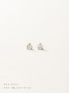 ダイヤモンド スタッズピアス | Little Voyage 30014_wh_10kyg
