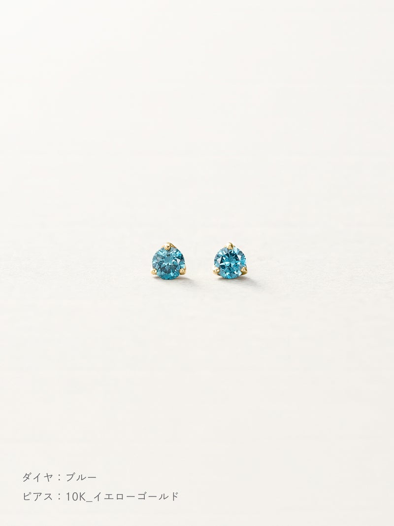 ダイヤモンド スタッズピアス | Little Voyage 30014_bl_10kyg