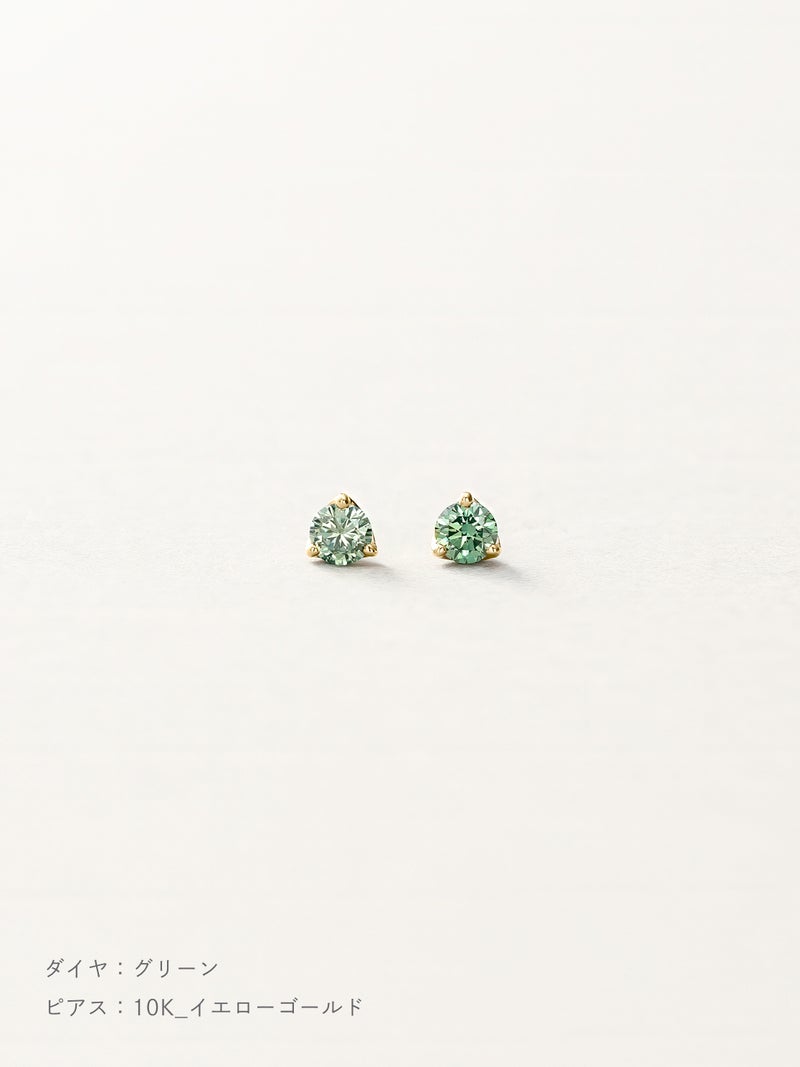 ダイヤモンド スタッズピアス | Little Voyage 30014_gr_10kyg