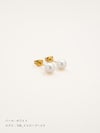 パール スタッズピアス | Little Voyage 30016_wh_10kyg