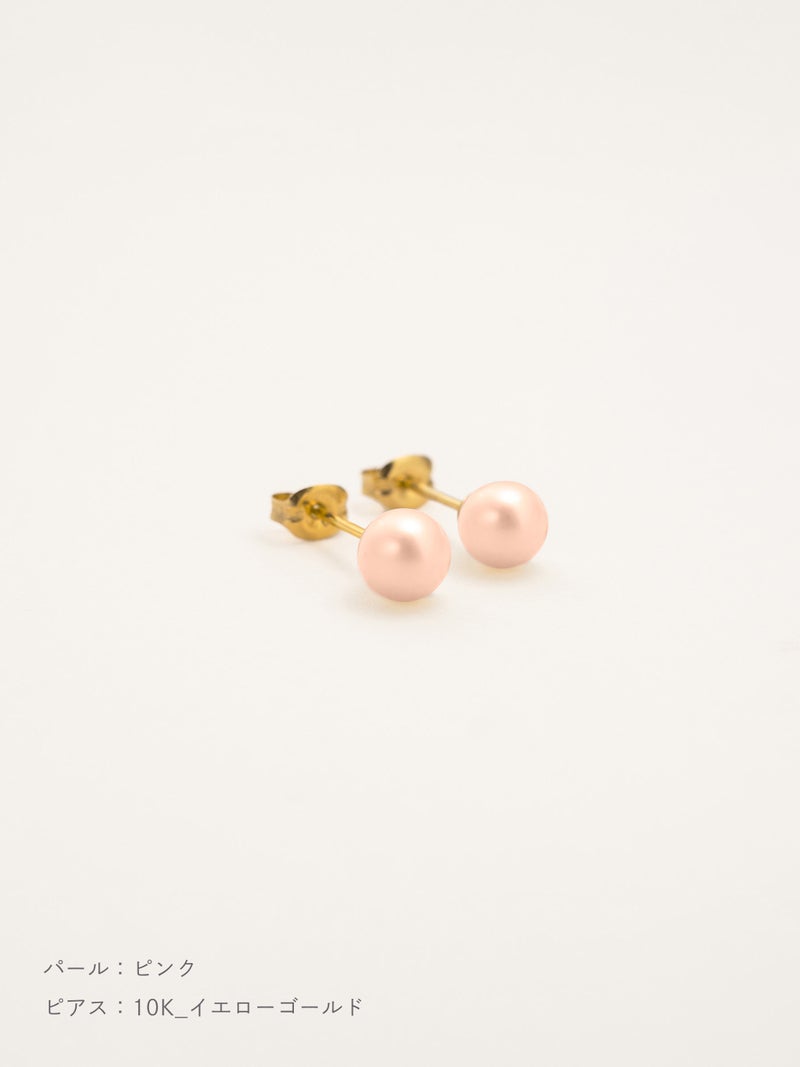 パール スタッズピアス | Little Voyage 30016_pi_10kyg